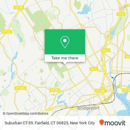 Suburban CT-59, Fairfield, CT 06825 map