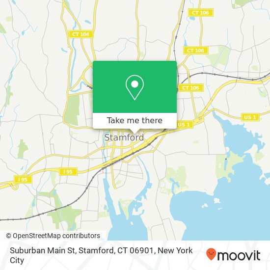 Suburban Main St, Stamford, CT 06901 map