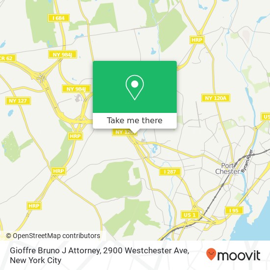 Mapa de Gioffre Bruno J Attorney, 2900 Westchester Ave