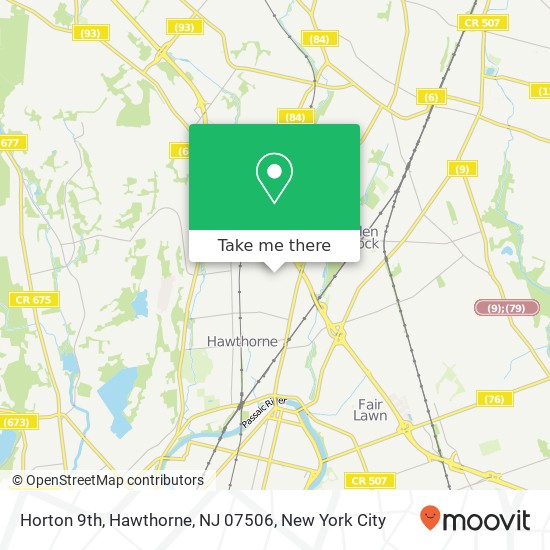 Mapa de Horton 9th, Hawthorne, NJ 07506