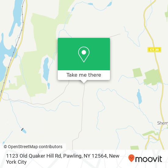 Mapa de 1123 Old Quaker Hill Rd, Pawling, NY 12564