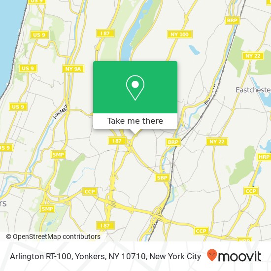 Arlington RT-100, Yonkers, NY 10710 map