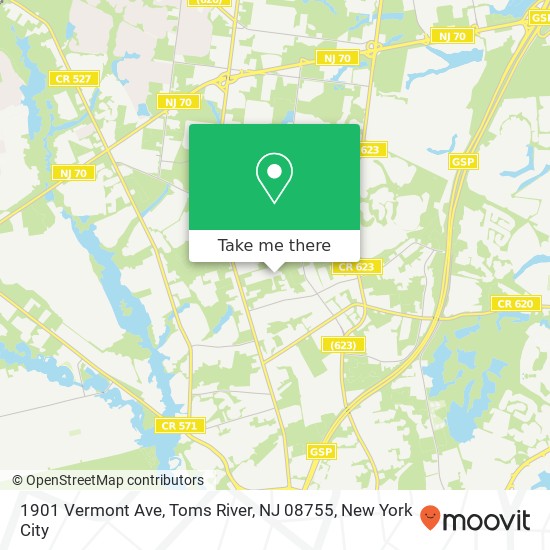 1901 Vermont Ave, Toms River, NJ 08755 map