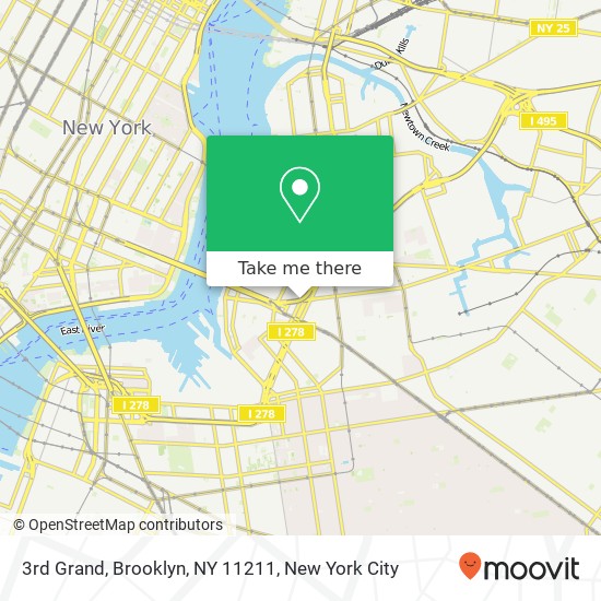 Mapa de 3rd Grand, Brooklyn, NY 11211