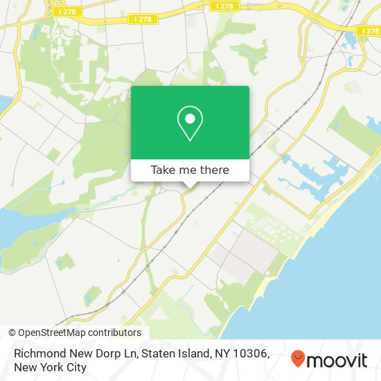 Richmond New Dorp Ln, Staten Island, NY 10306 map