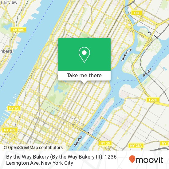 By the Way Bakery (By the Way Bakery III), 1236 Lexington Ave map