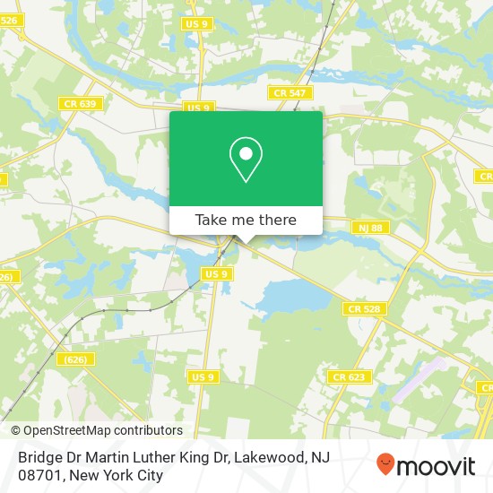 Bridge Dr Martin Luther King Dr, Lakewood, NJ 08701 map