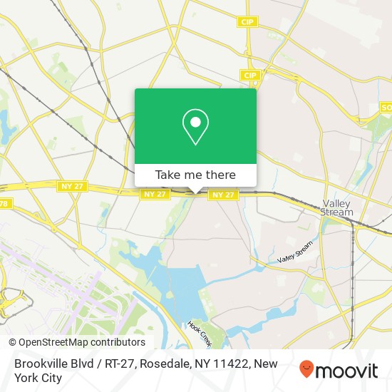 Mapa de Brookville Blvd / RT-27, Rosedale, NY 11422