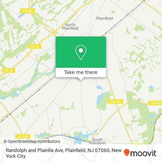 Randolph and Plainfie Ave, Plainfield, NJ 07060 map