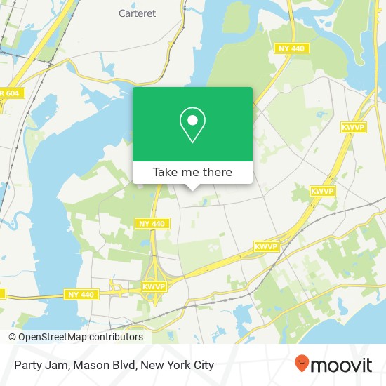 Mapa de Party Jam, Mason Blvd