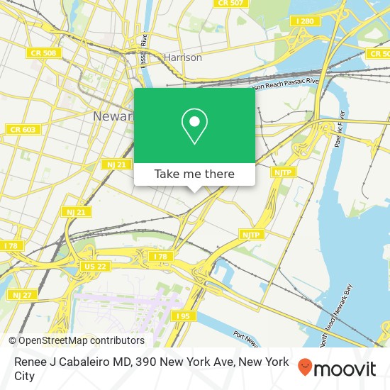 Mapa de Renee J Cabaleiro MD, 390 New York Ave