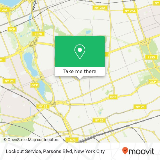 Mapa de Lockout Service, Parsons Blvd