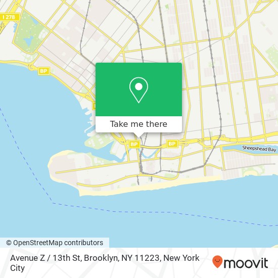 Avenue Z / 13th St, Brooklyn, NY 11223 map