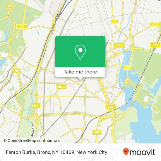 Fenton Burke, Bronx, NY 10469 map
