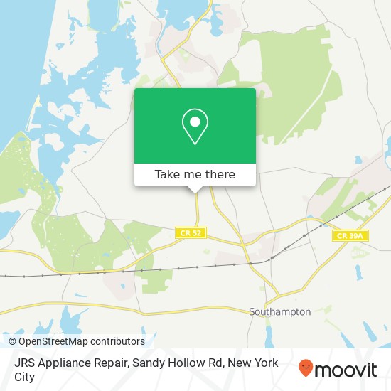 JRS Appliance Repair, Sandy Hollow Rd map