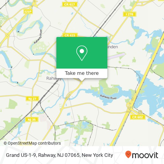 Mapa de Grand US-1-9, Rahway, NJ 07065