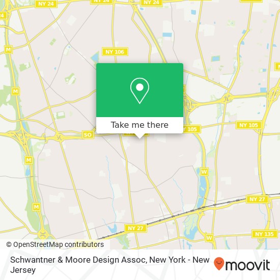 Mapa de Schwantner & Moore Design Assoc