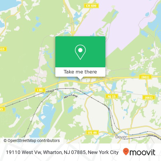 Mapa de 19110 West Vw, Wharton, NJ 07885