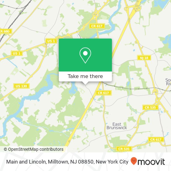 Mapa de Main and Lincoln, Milltown, NJ 08850