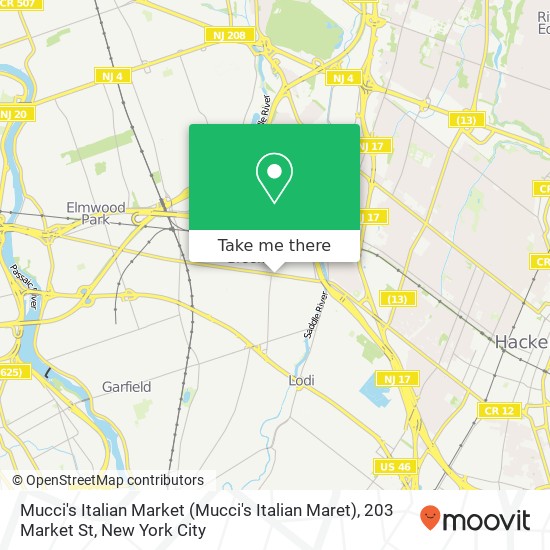 Mucci's Italian Market (Mucci's Italian Maret), 203 Market St map