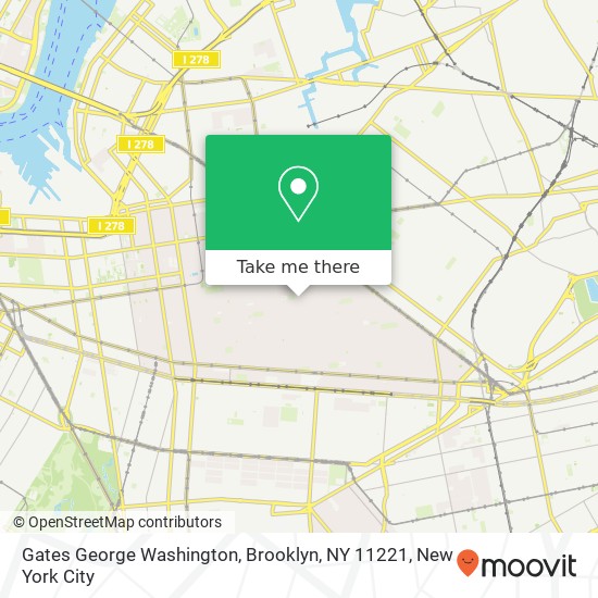 Gates George Washington, Brooklyn, NY 11221 map