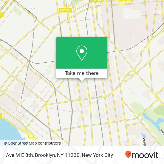 Ave M E 8th, Brooklyn, NY 11230 map