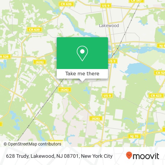 628 Trudy, Lakewood, NJ 08701 map