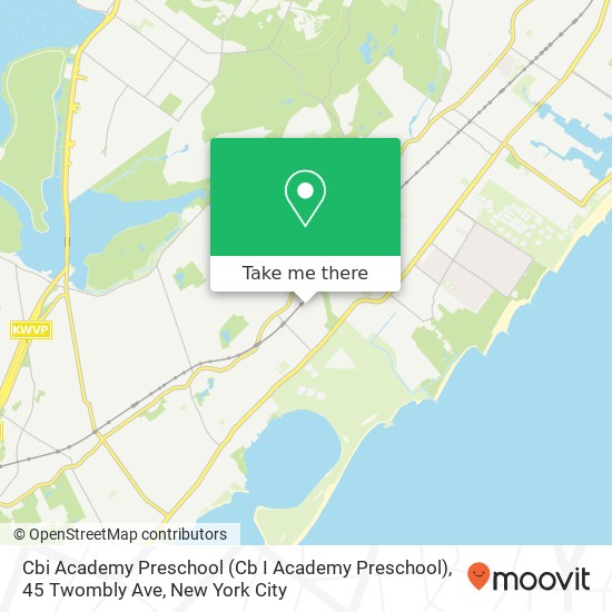Mapa de Cbi Academy Preschool (Cb I Academy Preschool), 45 Twombly Ave