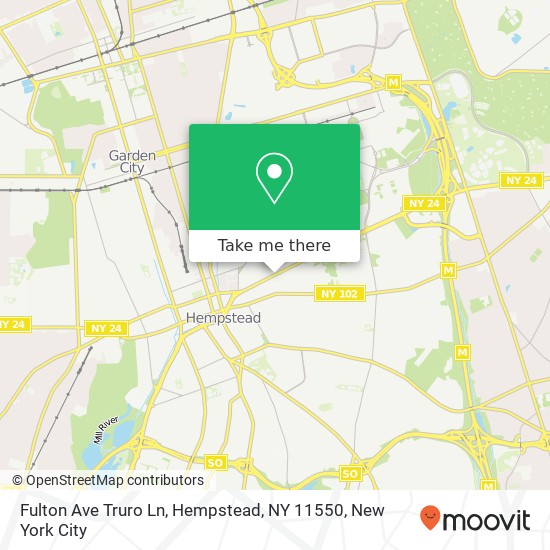 Mapa de Fulton Ave Truro Ln, Hempstead, NY 11550