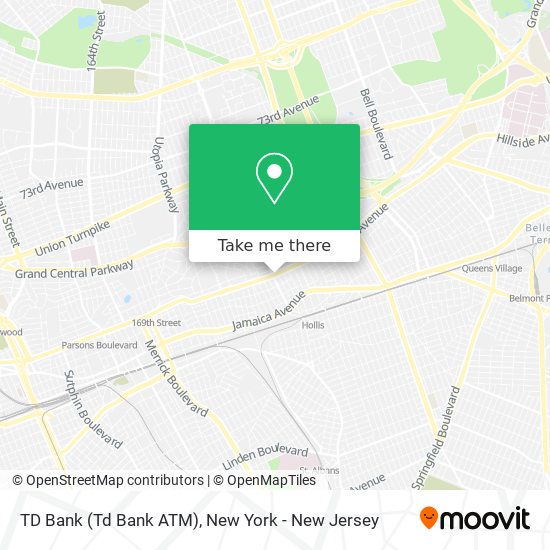 Mapa de TD Bank (Td Bank ATM)