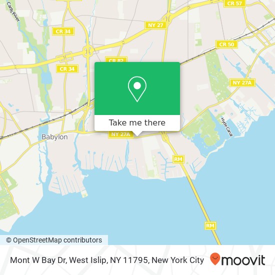 Mont W Bay Dr, West Islip, NY 11795 map