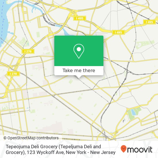 Tepeojuma Deli Grocery (Tepeljuma Deli and Grocery), 123 Wyckoff Ave map