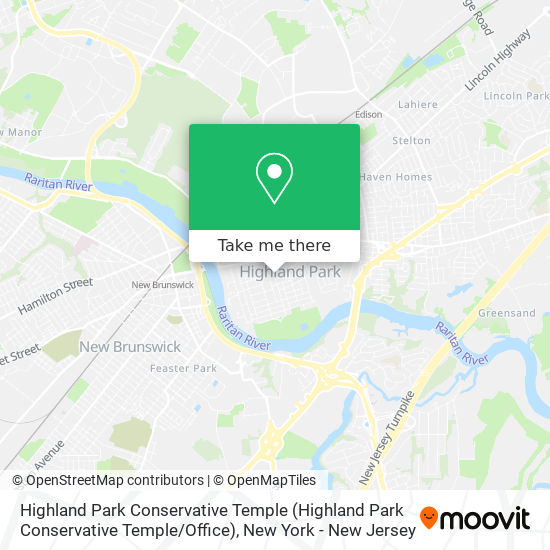 Highland Park Conservative Temple map