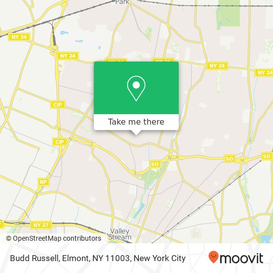 Budd Russell, Elmont, NY 11003 map