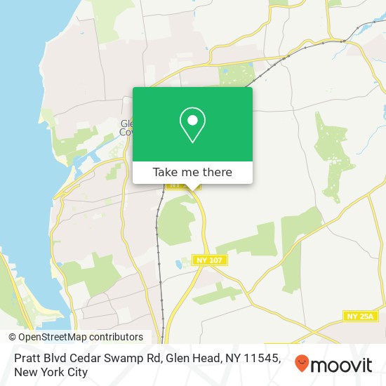 Mapa de Pratt Blvd Cedar Swamp Rd, Glen Head, NY 11545