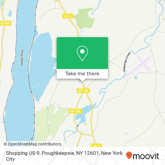 Mapa de Shopping US-9, Poughkeepsie, NY 12601