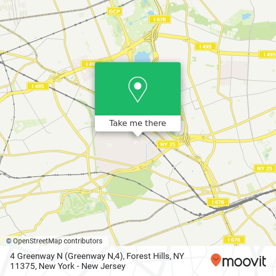 4 Greenway N (Greenway N,4), Forest Hills, NY 11375 map