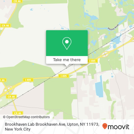 Mapa de Brookhaven Lab Brookhaven Ave, Upton, NY 11973