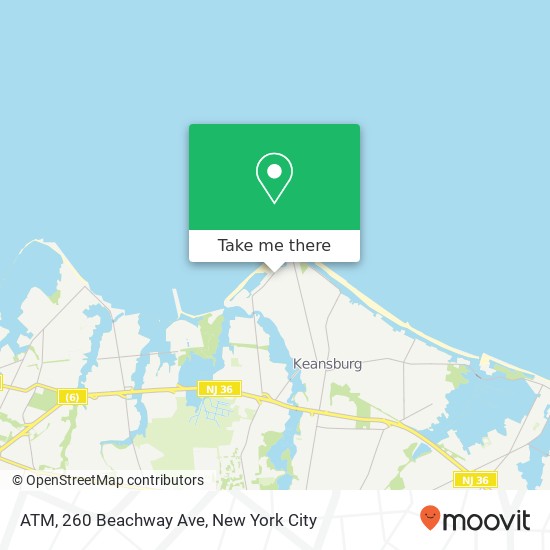 Mapa de ATM, 260 Beachway Ave