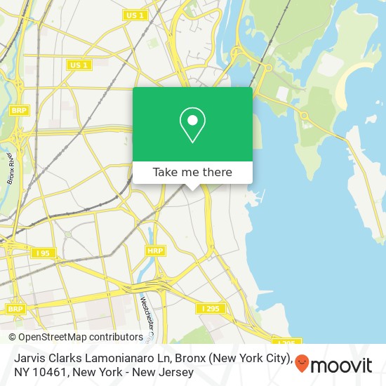 Mapa de Jarvis Clarks Lamonianaro Ln, Bronx (New York City), NY 10461