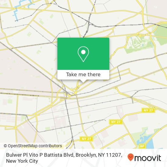 Bulwer Pl Vito P Battista Blvd, Brooklyn, NY 11207 map