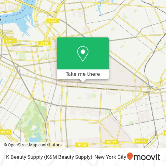 K Beauty Supply map