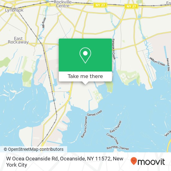 Mapa de W Ocea Oceanside Rd, Oceanside, NY 11572