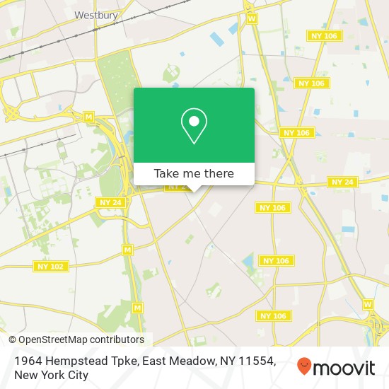 Mapa de 1964 Hempstead Tpke, East Meadow, NY 11554