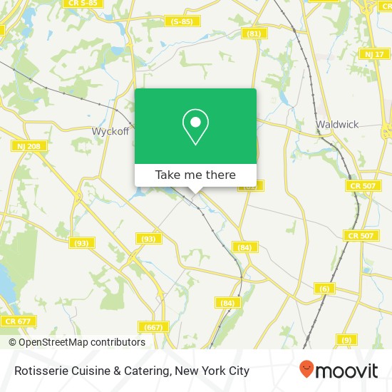 Mapa de Rotisserie Cuisine & Catering