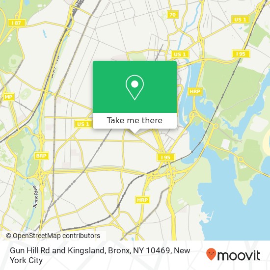 Mapa de Gun Hill Rd and Kingsland, Bronx, NY 10469