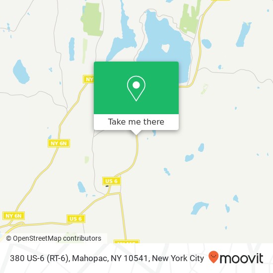 Mapa de 380 US-6 (RT-6), Mahopac, NY 10541