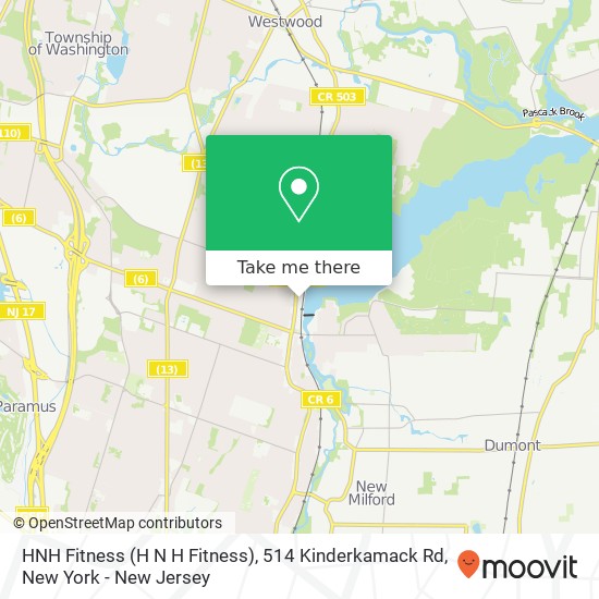 HNH Fitness (H N H Fitness), 514 Kinderkamack Rd map