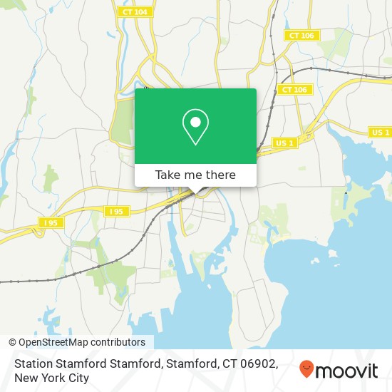 Mapa de Station Stamford Stamford, Stamford, CT 06902