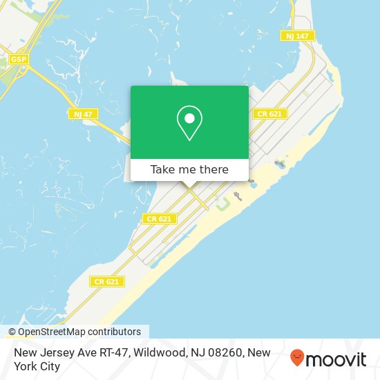 New Jersey Ave RT-47, Wildwood, NJ 08260 map